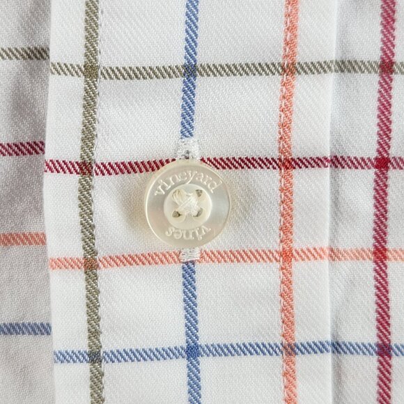 Vineyard Vines Button Up Cotton Classic Fit Murray Shirt Colorful Check Small - Picture 6 of 16